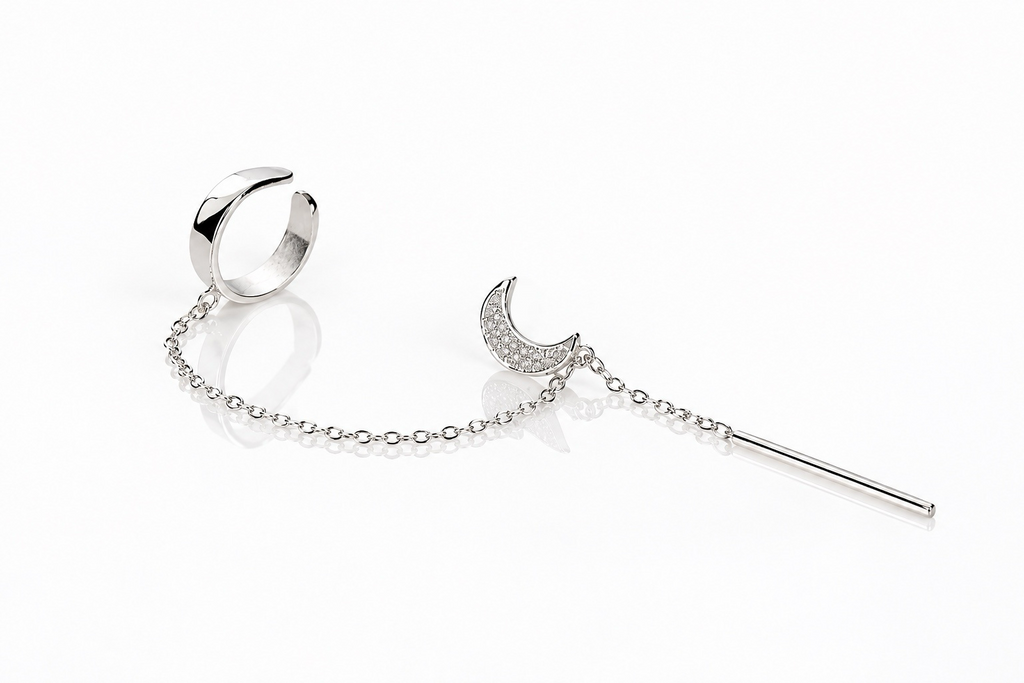 Ear cuff Luna filigrana