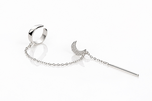 Ear cuff Luna filigrana